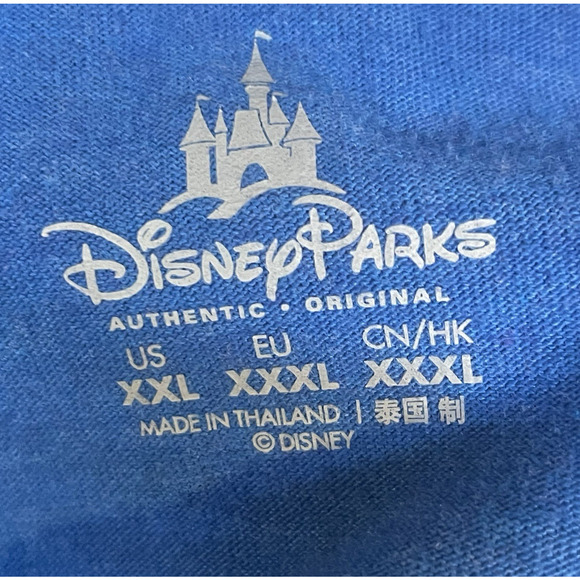 Disney Parks Shirt Mens XXL Blue 1971 Dwarfs Graphic Disney World Tee Authentic - Picture 3 of 9
